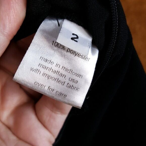 RACHEL COMEY Womens Pants Size 2 Black Relaxed Flare Wide Leg Crop Ankle Trouser - Picture 5 of 9